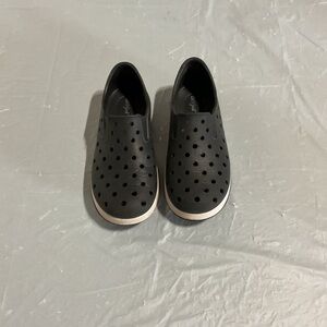 Kids Black Slip-On Clog Shoes 996